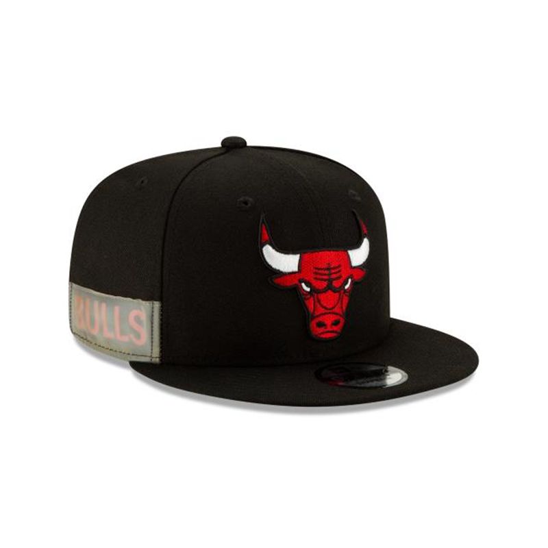 NBA Chicago Bulls Clear Feature 9Fifty Snapback (INE7554) - Black New Era Caps